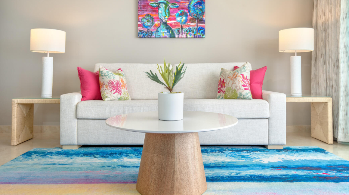 O2 Beach Club Luxury Concierge One_Two BRoom Oceanfront Suite Living1