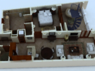 1Bed Deluxe Rooftop Pool-Floor Plan (3D)
