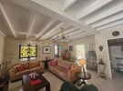 Main house living room and powder room